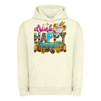 Pigment Pistachio drink happy thoughts Urban Hoodie - Zillion Design Studio