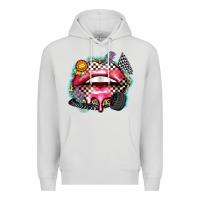 Dove Grey race lips Premium Hoodie - Zillion Design Studio