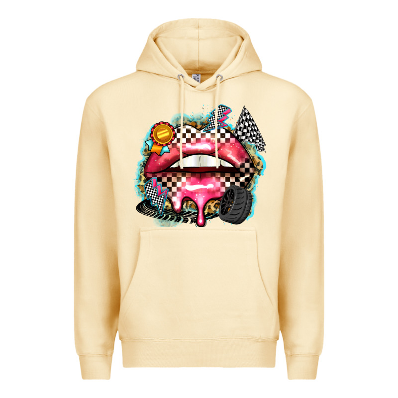 Race Lips Premium Hoodie by Zillion Design Studio | Teevron