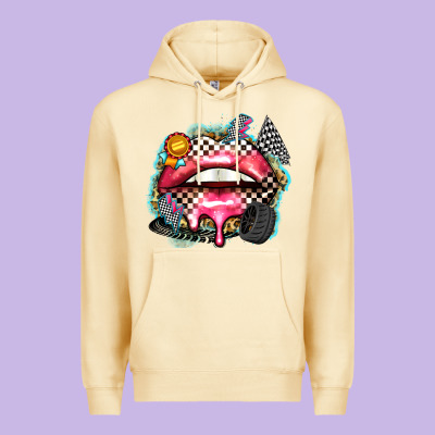 Race Lips Premium Hoodie Designed By Zillion Design Studio