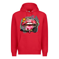 Red race lips Premium Hoodie - Zillion Design Studio