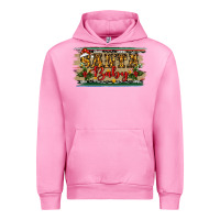 Fuchsia Pink christmas western santa baby Urban Hoodie - RanaPortraitStore