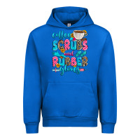 Cobalt coffee scrubs and rubber gloves Urban Hoodie - Zillion Design Studio