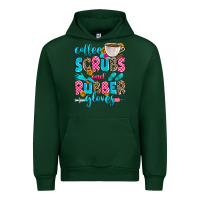 Forest Green coffee scrubs and rubber gloves Urban Hoodie - Zillion Design Studio