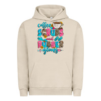 Pigment French Oak coffee scrubs and rubber gloves Urban Hoodie - Zillion Design Studio