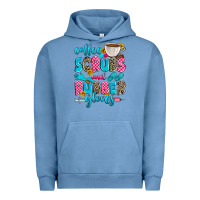 Pigment Pebble Blue coffee scrubs and rubber gloves Urban Hoodie - Zillion Design Studio