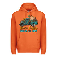 Carrot farm fresh pumpkins truck Premium Hoodie - RanaPortraitStore