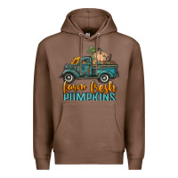 Chestnut farm fresh pumpkins truck Premium Hoodie - RanaPortraitStore