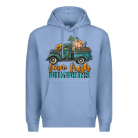 Colony Blue farm fresh pumpkins truck Premium Hoodie - RanaPortraitStore