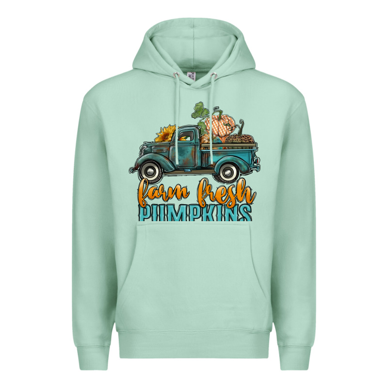 Farm Fresh Pumpkins Truck Premium Hoodie by RanaPortraitStore | Teevron