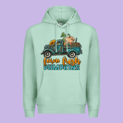 Farm Fresh Pumpkins Truck Premium Hoodie Designed By Ranaportraitstore
