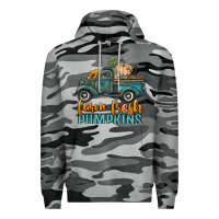 Slate Camo farm fresh pumpkins truck Premium Hoodie - RanaPortraitStore