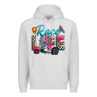 Dove Grey race life Premium Hoodie - Zillion Design Studio