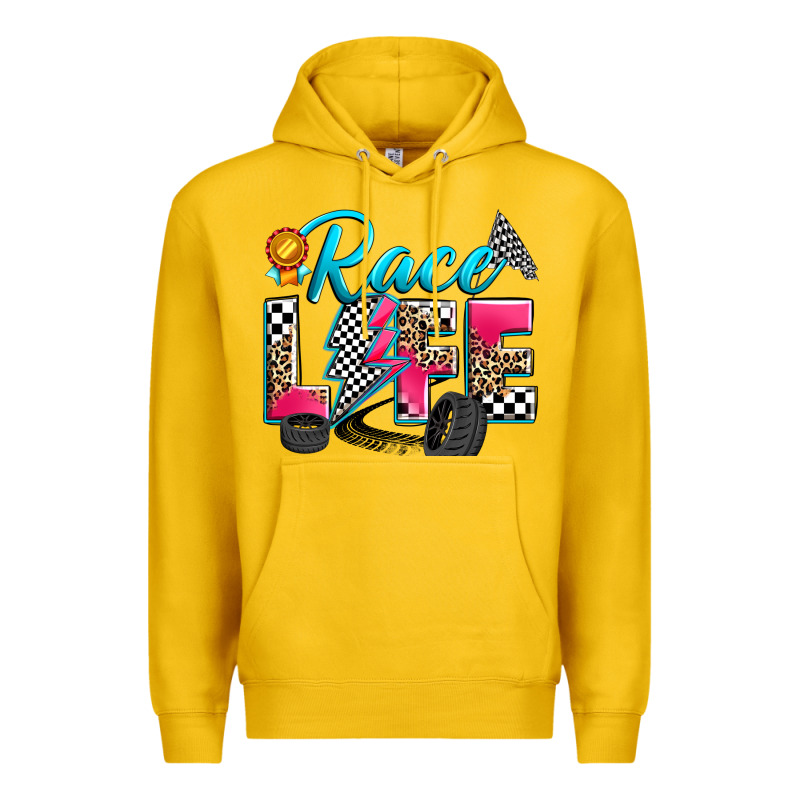 Race Life Premium Hoodie by Zillion Design Studio | Teevron