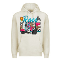 Oatmeal Heather race life Premium Hoodie - Zillion Design Studio