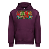 Mauve Wine christmas western mama claus Urban Hoodie - RanaPortraitStore