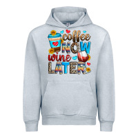 Heather Grey coffee now wine later Urban Hoodie - Zillion Design Studio