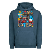 Pigment Midnight Navy coffee now wine later Urban Hoodie - Zillion Design Studio