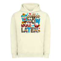 Pigment Pistachio coffee now wine later Urban Hoodie - Zillion Design Studio