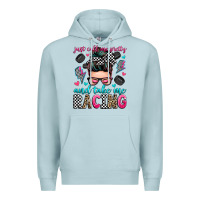 Blue Mist just call me pretty and take me racing Premium Hoodie - Zillion Design Studio
