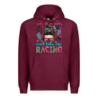 Burgundy just call me pretty and take me racing Premium Hoodie - Zillion Design Studio