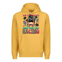 Mustard just call me pretty and take me racing Premium Hoodie - Zillion Design Studio