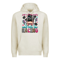 Oatmeal Heather just call me pretty and take me racing Premium Hoodie - Zillion Design Studio
