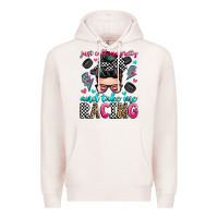Pale Pink just call me pretty and take me racing Premium Hoodie - Zillion Design Studio