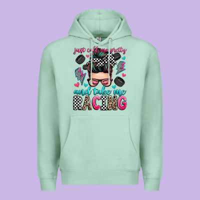 Just Call Me Pretty And Take Me Racing Premium Hoodie Designed By Zillion Design Studio