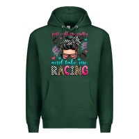 Sports Green just call me pretty and take me racing Premium Hoodie - Zillion Design Studio