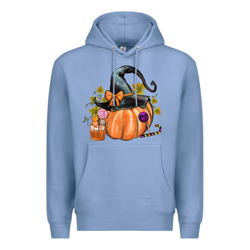Kids Pumpkin With Halloween Premium Hoodie by texasbilliewilder | Teevron