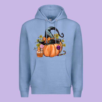 Kids Pumpkin With Halloween Premium Hoodie Designed By Texasbilliewilder