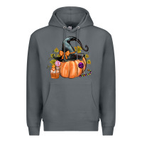 Rock Kids Pumpkin with Halloween Premium Hoodie - texasbilliewilder
