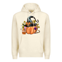 Sandshell Kids Pumpkin with Halloween Premium Hoodie - texasbilliewilder
