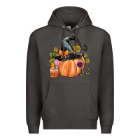 Smoke Kids Pumpkin with Halloween Premium Hoodie - texasbilliewilder