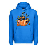 True Royal Kids Pumpkin with Halloween Premium Hoodie - texasbilliewilder