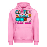 Fuchsia Pink coffee loading please wait Urban Hoodie - Zillion Design Studio