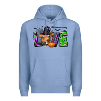 Love Halloween Cow Premium Hoodie | Teevron