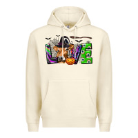 Sandshell Love Halloween Cow Premium Hoodie - texasbilliewilder