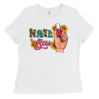 White western sunflowers nail boss Ladies Tee - Artiststas