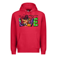 Cardinal Love Halloween Cow Premium Hoodie - texasbilliewilder