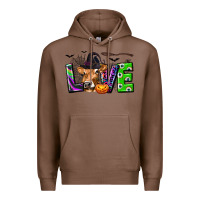 Chestnut Love Halloween Cow Premium Hoodie - texasbilliewilder