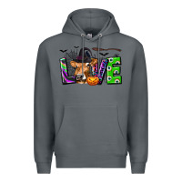 Rock Love Halloween Cow Premium Hoodie - texasbilliewilder