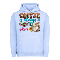 Pigment Grape Ice coffee is always good idea Urban Hoodie - Zillion Design Studio