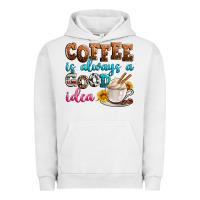 Pigment Lunar Rock coffee is always good idea Urban Hoodie - Zillion Design Studio