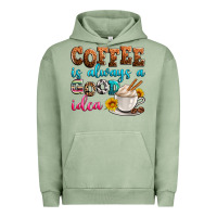 Pigment Oil Green coffee is always good idea Urban Hoodie - Zillion Design Studio