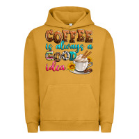 Pigment Peanut Butter coffee is always good idea Urban Hoodie - Zillion Design Studio