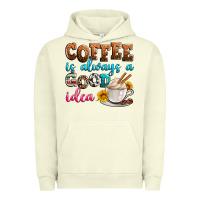 Pigment Pistachio coffee is always good idea Urban Hoodie - Zillion Design Studio