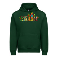 Forest Green christmas cross faith Urban Hoodie - RanaPortraitStore