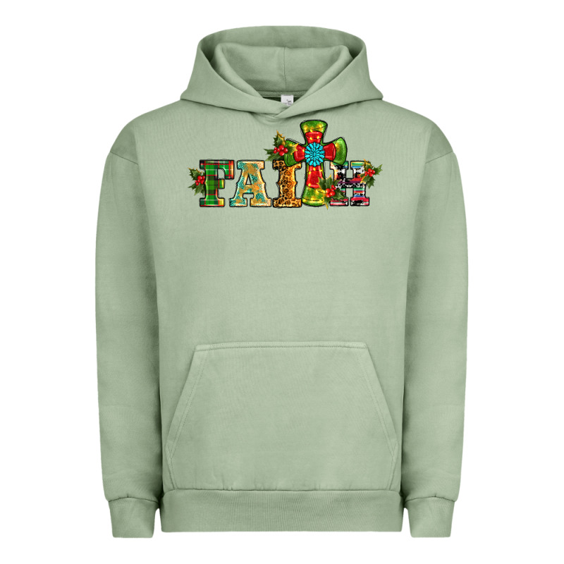 Christmas Cross Faith Urban Hoodie by RanaPortraitStore | Teevron